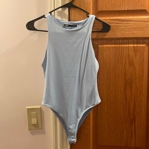 Zara blue bodysuit size small never worn